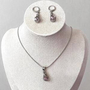 Crystal Elegant Necklace & Earrings Set